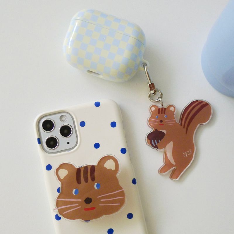 Chubby Cheeks Squirrel Keyring