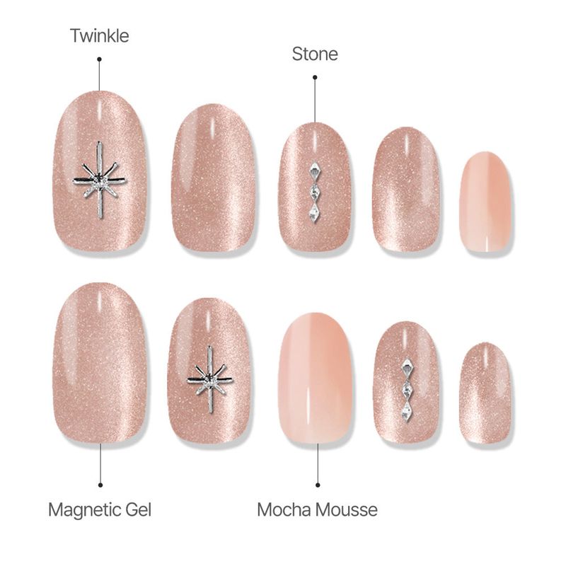 MUZMAK Reusable Glam Design Nail Tip Lavish(Oval)