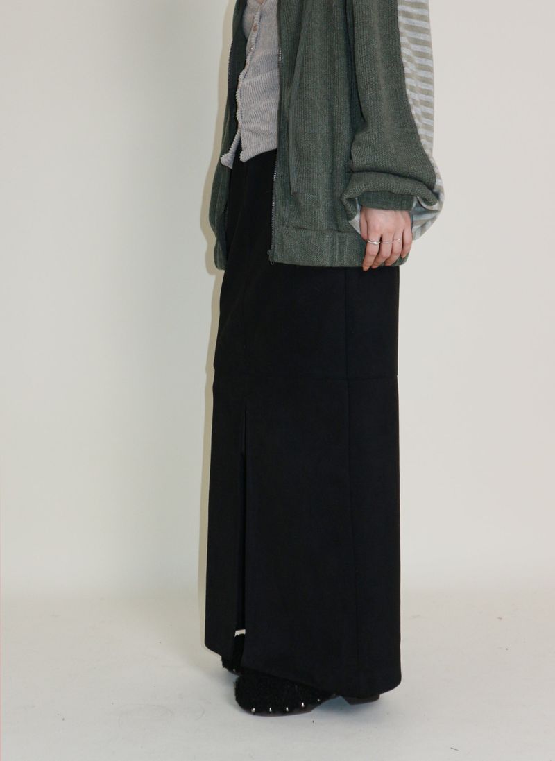 Hakata Stripe Coloring String Knitwear Zip-Up