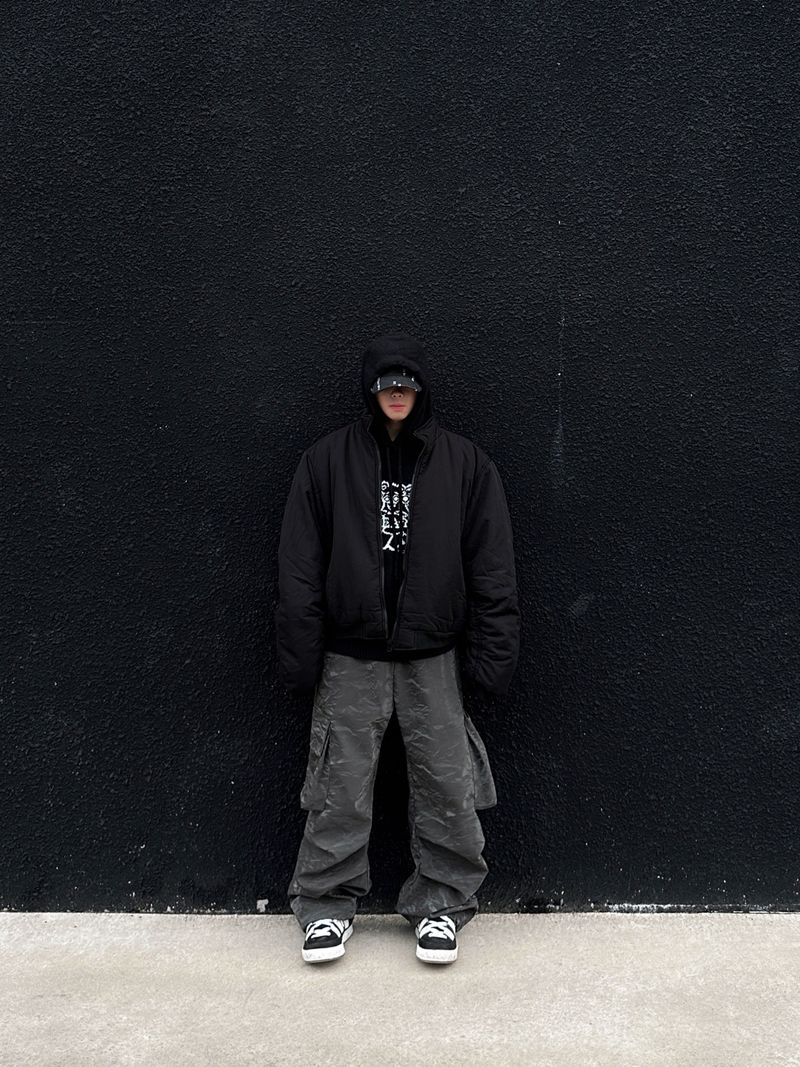 DISCERNMENT(ディサーンメント)の「Trimming Shirring MA-1 Padding 2C(Jackets/Outerwear)」