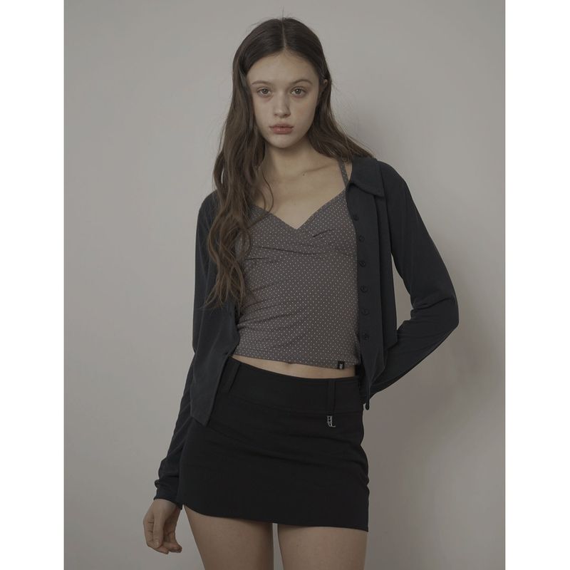 DOT CAMISOLE-GRAY