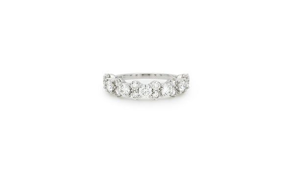 26SS★ Essence Silver (W) Melody Moissanite Ring M