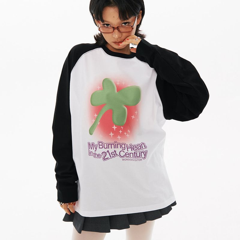 Clover Raglan Long sleeve [2Color]