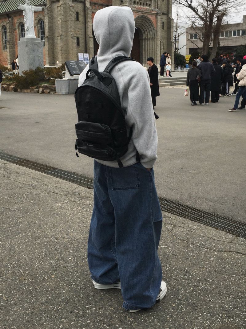 Burnett Double Pintuck Balloon Denim Pants 2C