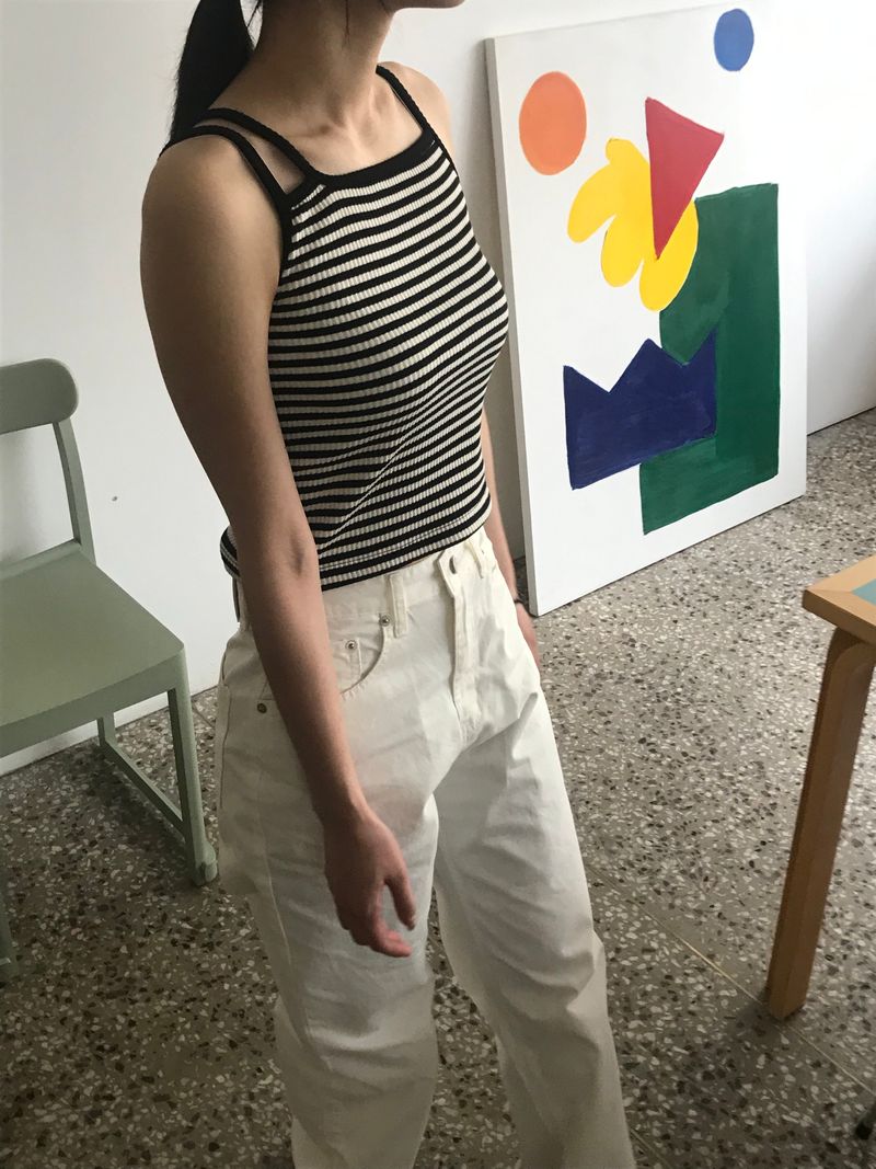 Amour stripe sleeveless