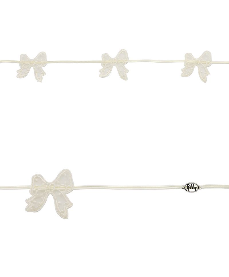[MADE] Capsule02 Needle Work Ribbon Belt Strap _  Ivory