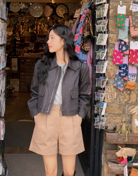 Brick Autumn Pintuck Shorts (2color)
