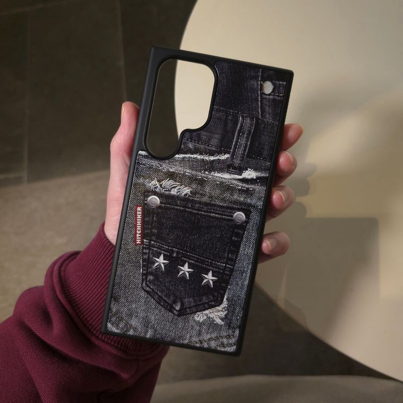 TPU BUMPER Phone Case - Black Jean [ iPhone,Galaxy]