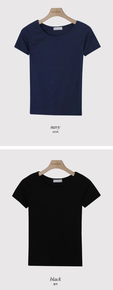 Simple & Basic Short Sleeve T-Shirt (9color)