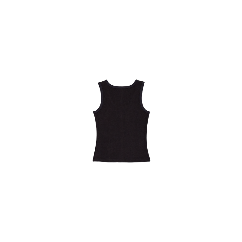[UPDRAFT]SLEEVELESS COTTON T-SHIRT BLACK