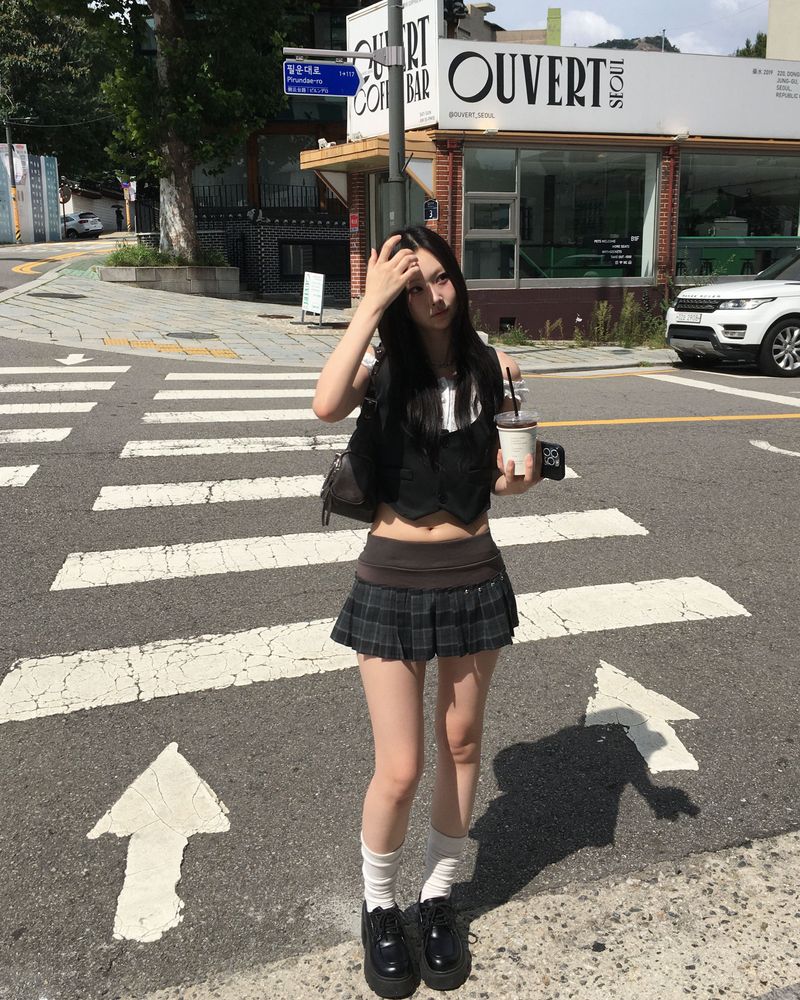 ブラウスレイヤードベスト