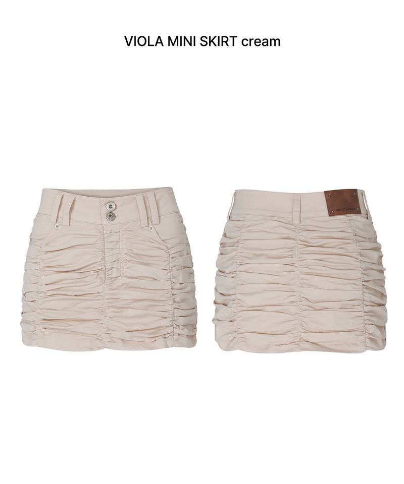 VIOLA MINI SKIRT cream