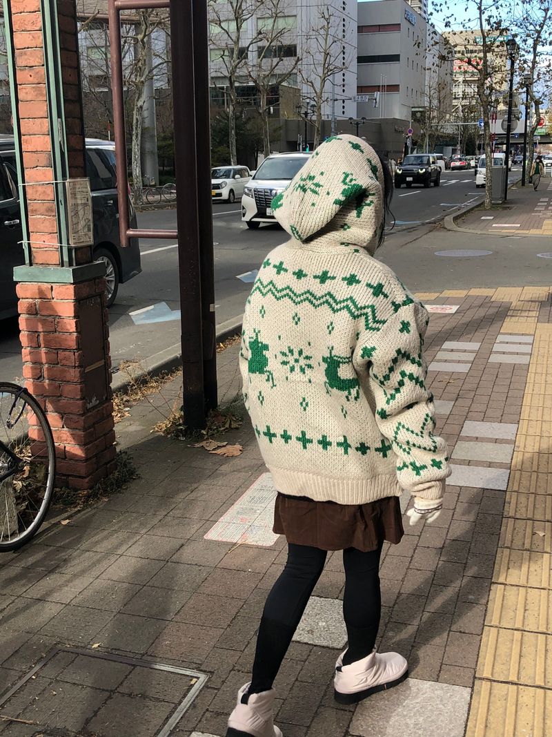 Deer zip-up