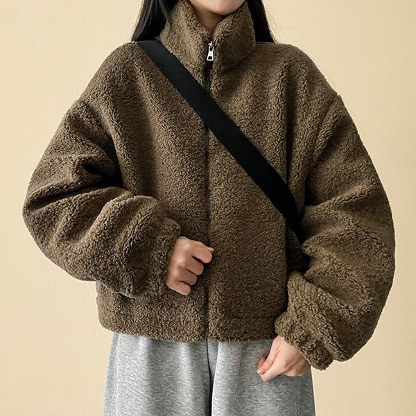 Pelo Thick Dumble Fleece Zip-Up Jumper
