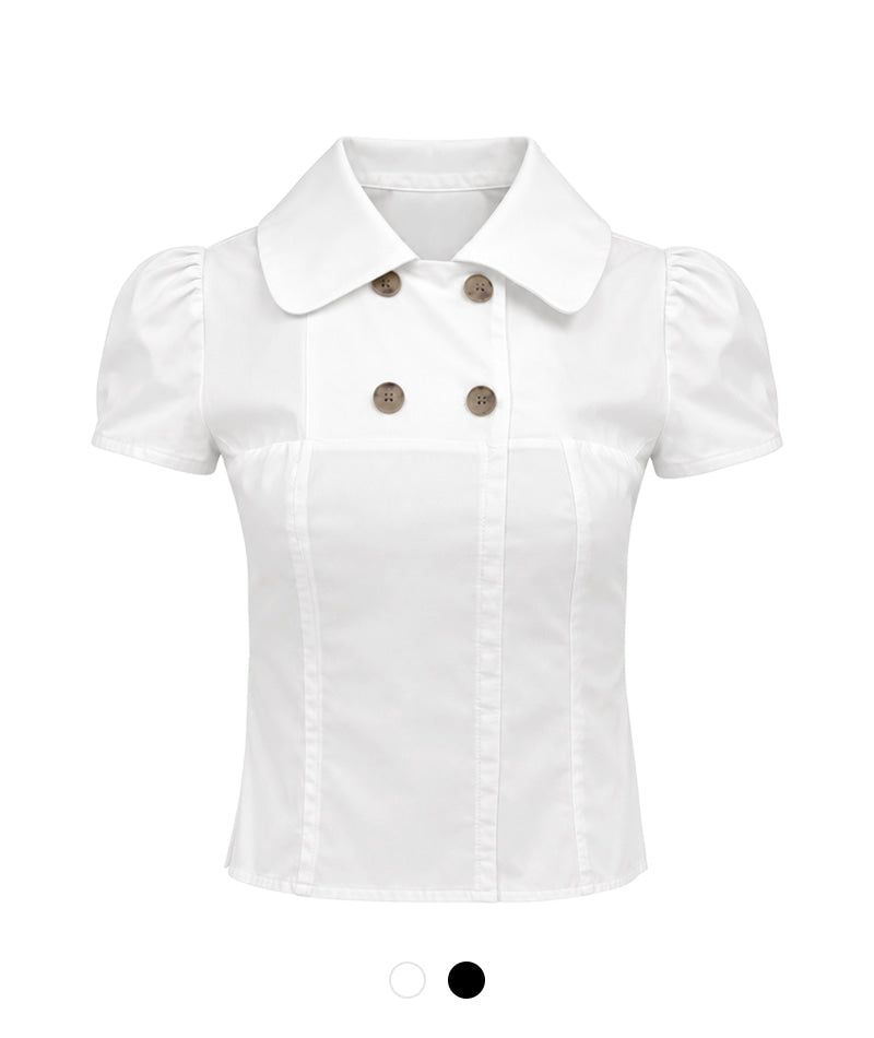 Cozy&Kitsch（コージーアンドキッチ）の「Odette Double Button Blouse（Tops）」