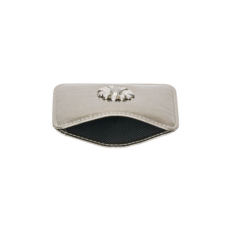 Daisy Slim Mini Transportation Card Wallet Metal