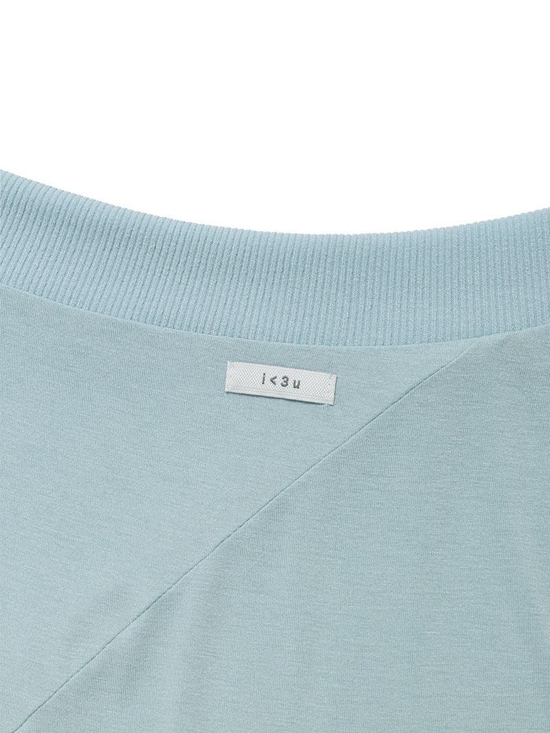 DRAPE BAND OFF-SHOULDER TOP(MINT)