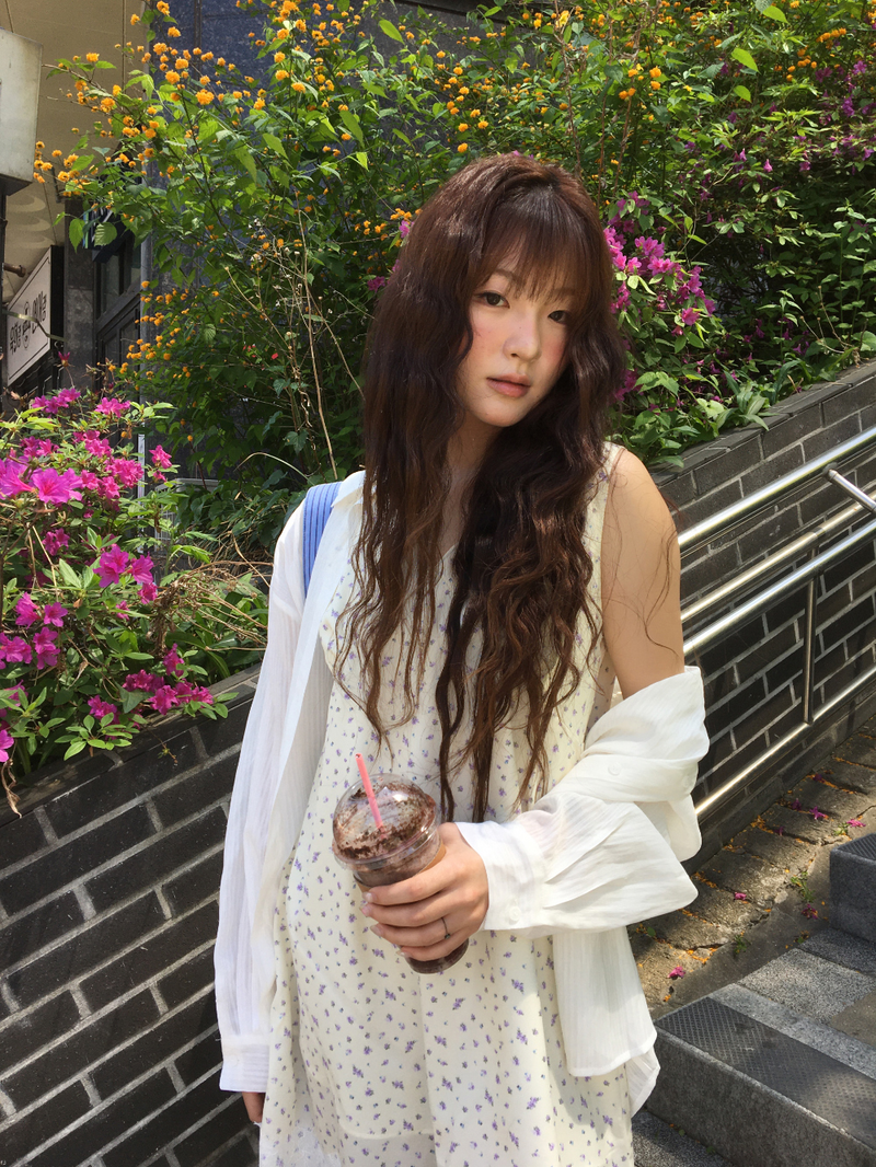 Marley Stripe Sheer Shirt (2color)