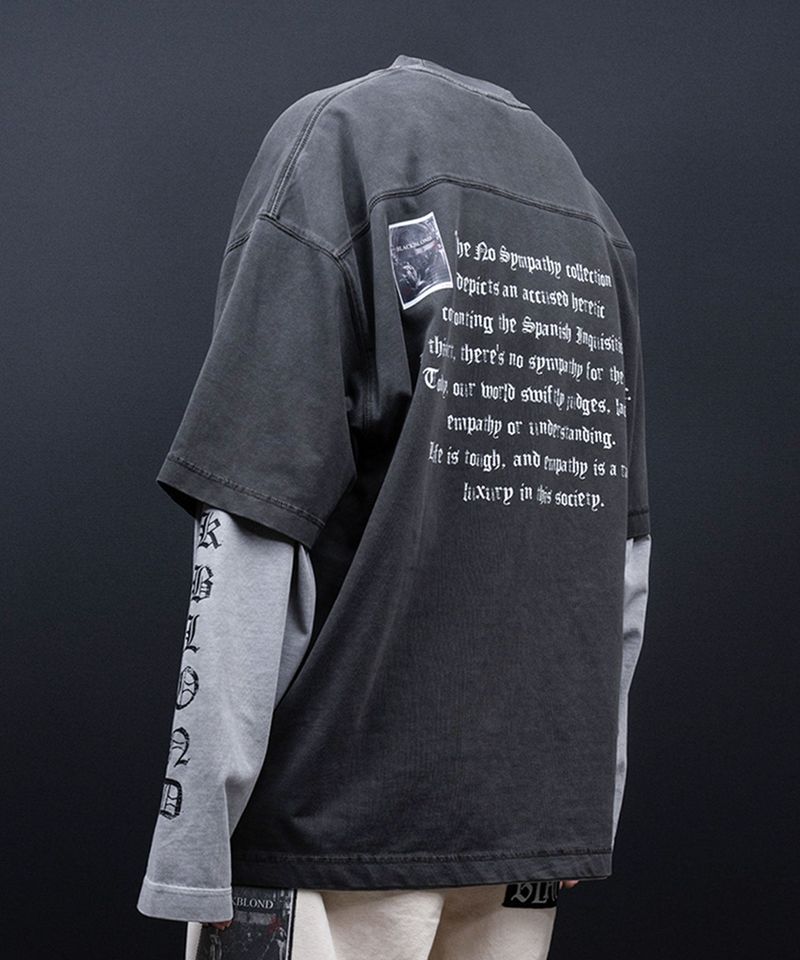 BBD クラッシュドフェイスピグメントTシャツ (Charcoal)