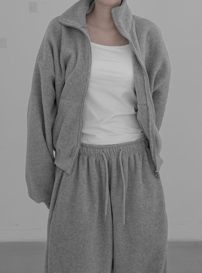 Much Basic Fleece Zip-Up
