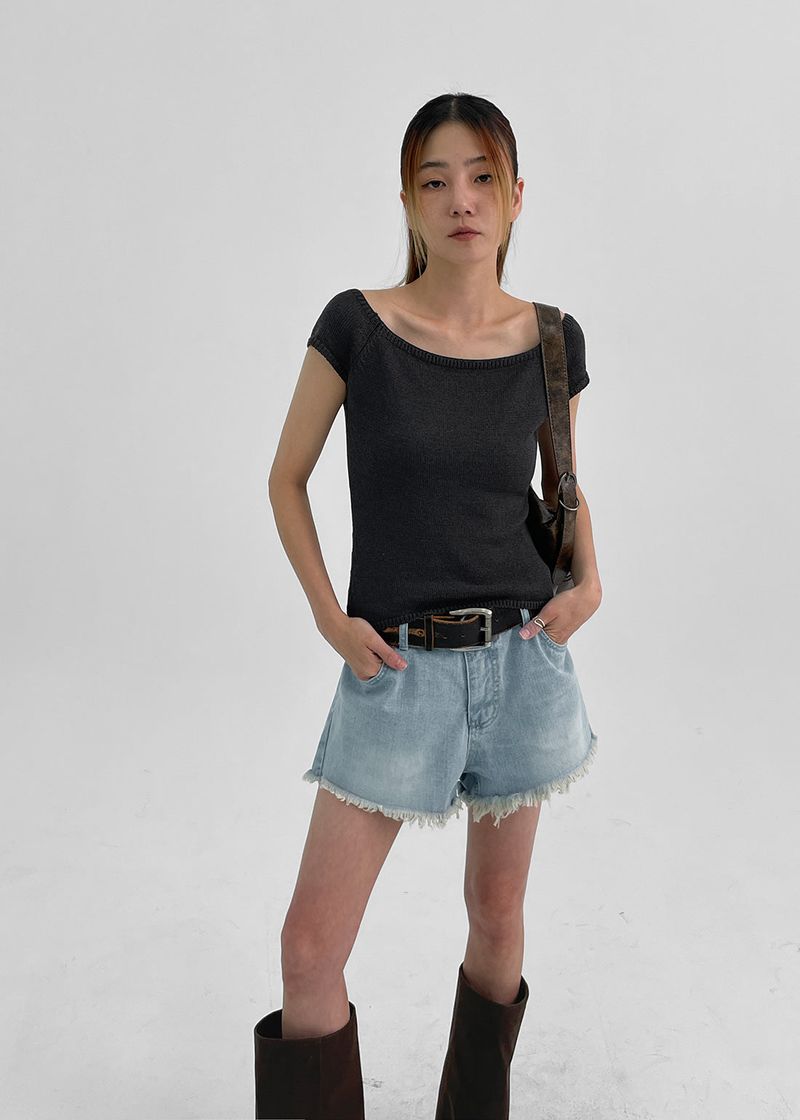 BLACKUP（ブラックアップ）の「[MADE] Kiesel Damage Denim Short Pants（Pants）」