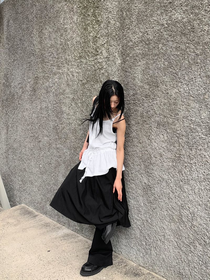  FRILL SLEEVELESS MINI ONEPIECE