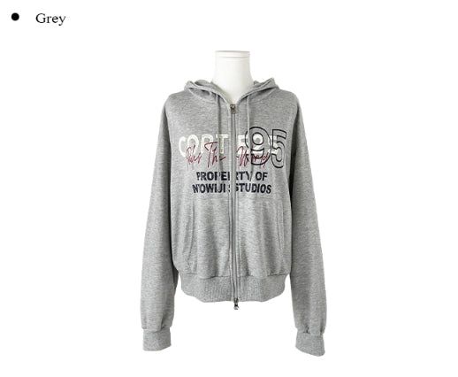 コーチ95 レタリング ルーズフィット フードジップアップ