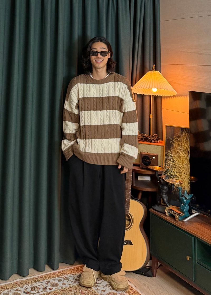 Essential One-Tuck wide pants 3COLOR