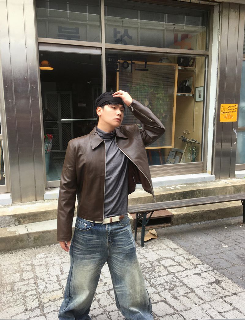 No.1871 crop A leather JK