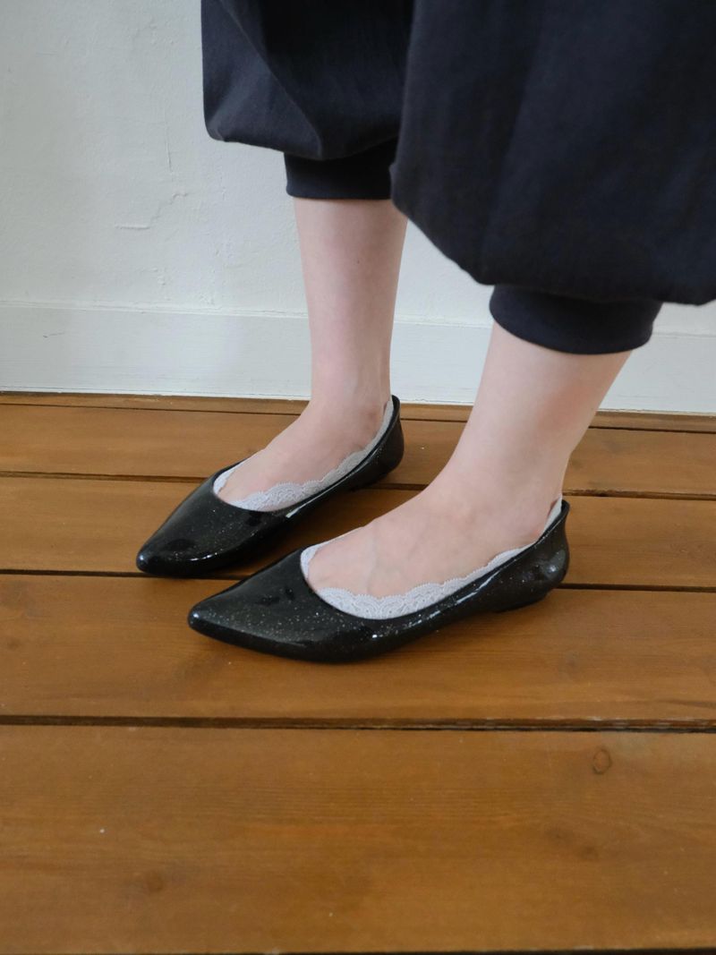 glitter jelly shoes