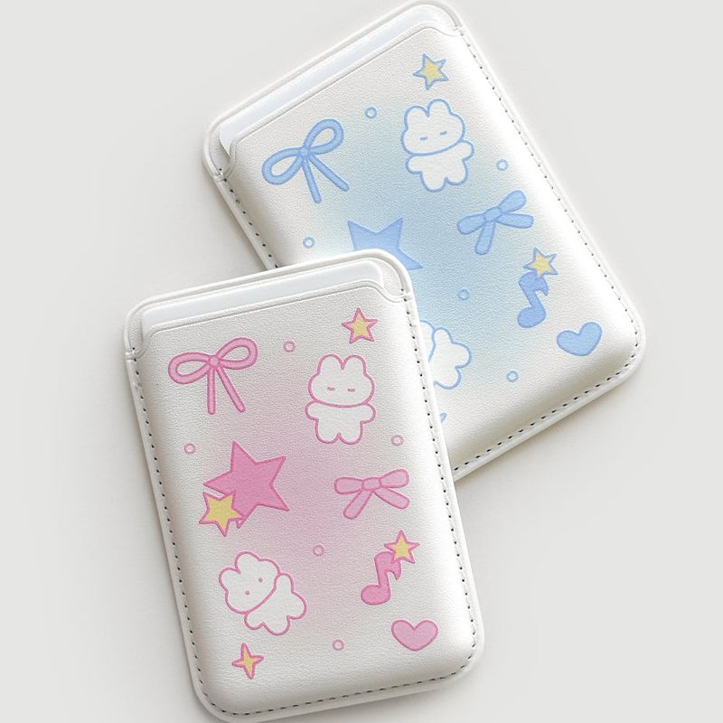 Monani Studio（モナニースタジオ）の「[Macsafe] スターラビットマグセーフレザーカードウォレット（スマホグッズ/小物）」