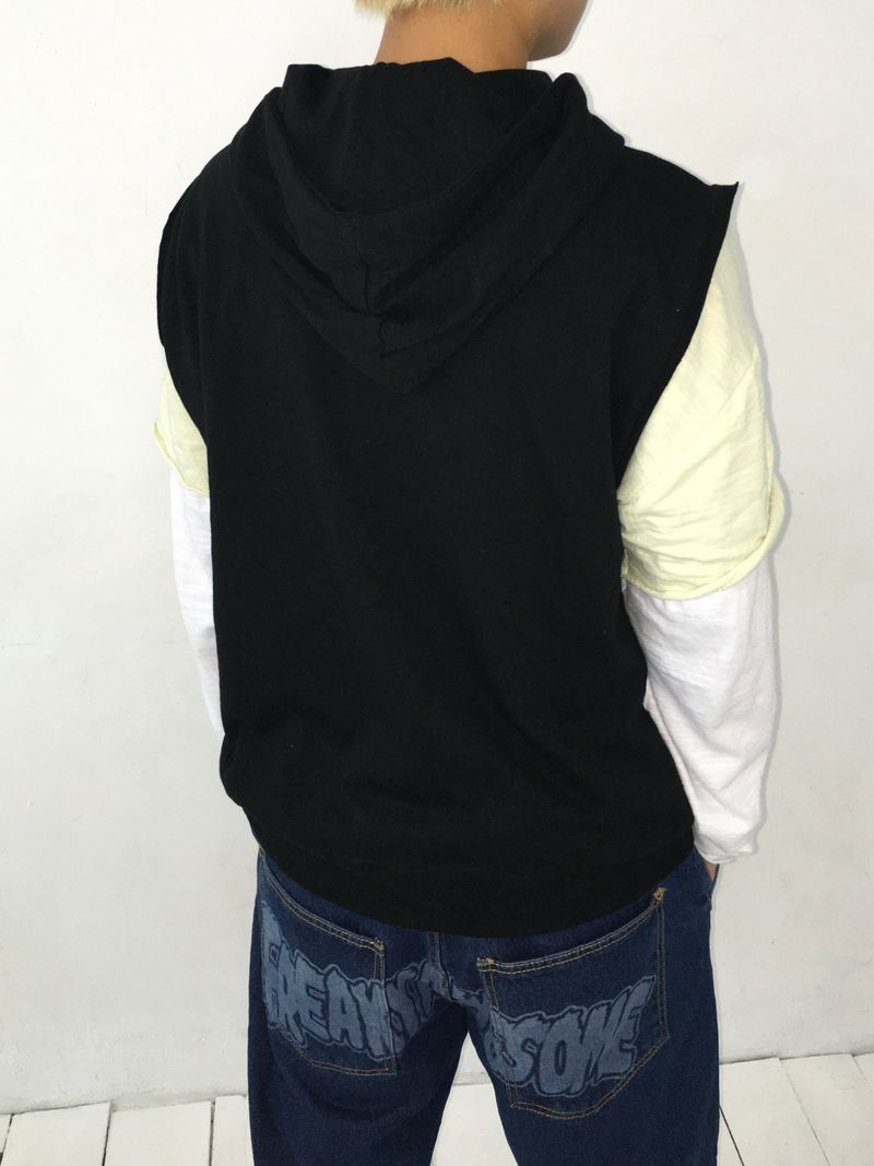 Vintage Hooded Vest(4c)