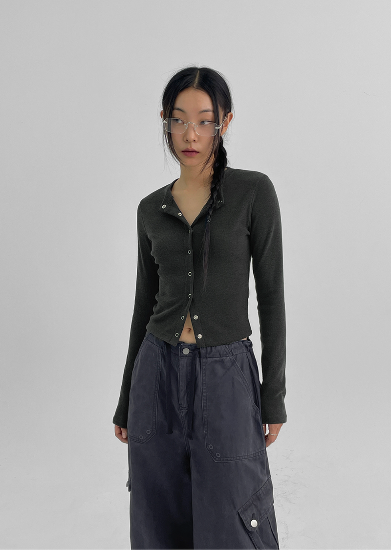 BLACKUP（ブラックアップ）の「[MADE] Dovezen Ribbed Cardigan（Tops）」