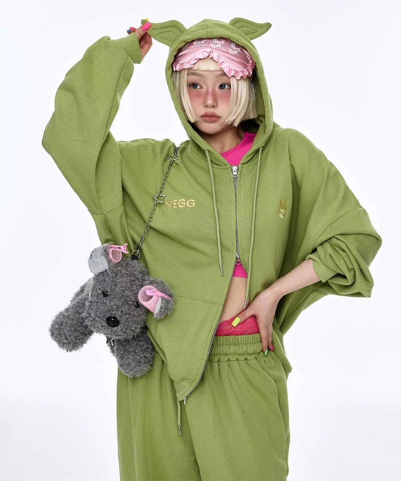 YEGG（イエグ）の「[Basic] ウィングパンツ グリーン（パンツ）」