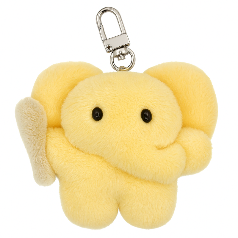 ZZICONG STORE（ジッコンストア）の「[MADE] フラッフィーエレファントトリオ <イエロー>（トイ/キーホルダー）」