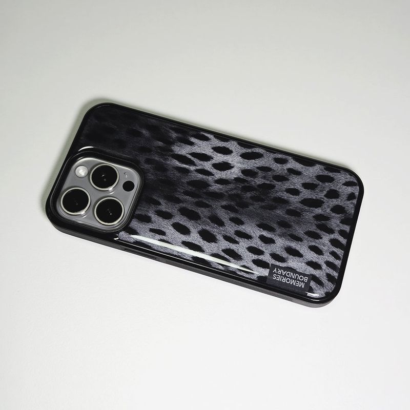 Wild Luxe Leopard Phone Case Shadow (BK_Epoxy)