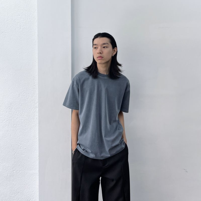 Mist Grey Washed Tee