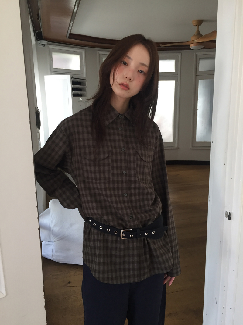 Tar Pocket Check Shirt (2color)