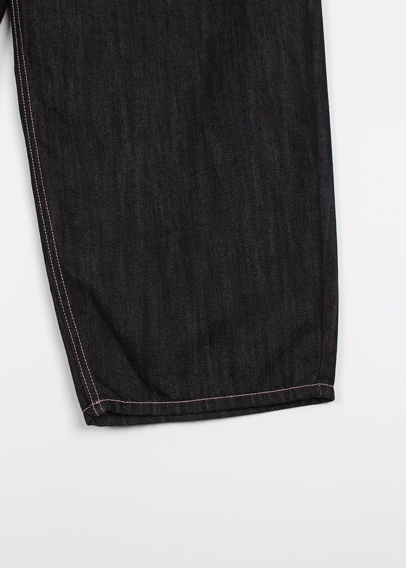 PINK HEART WIDE DENIM