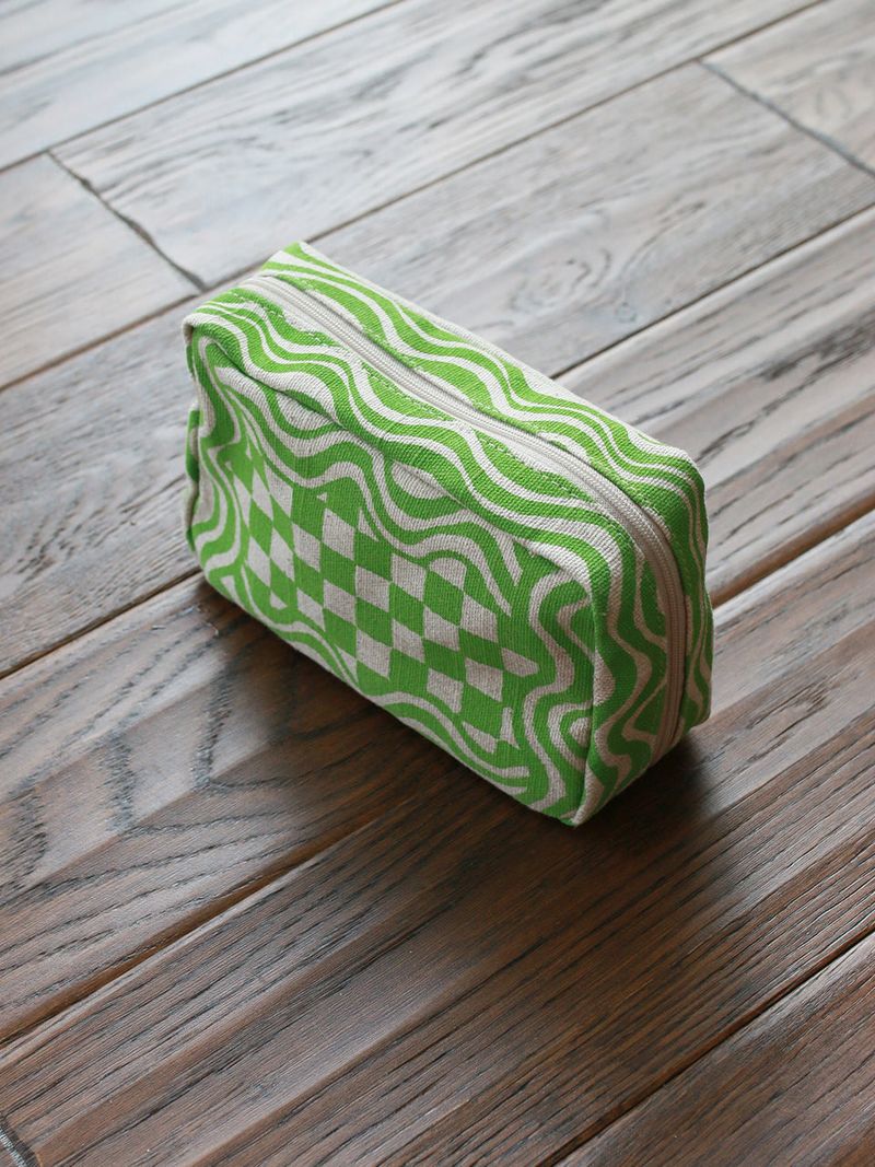 Wavy Pouch Bag - Green