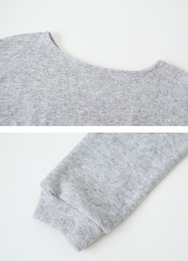 2WAY Button Slit One Shoulder Knit (3color)