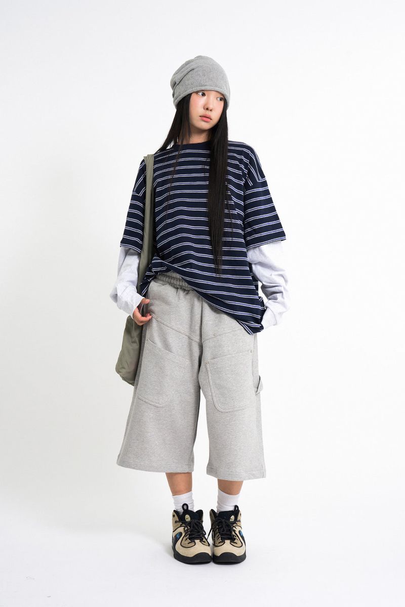 Days stripe layered t-shirt