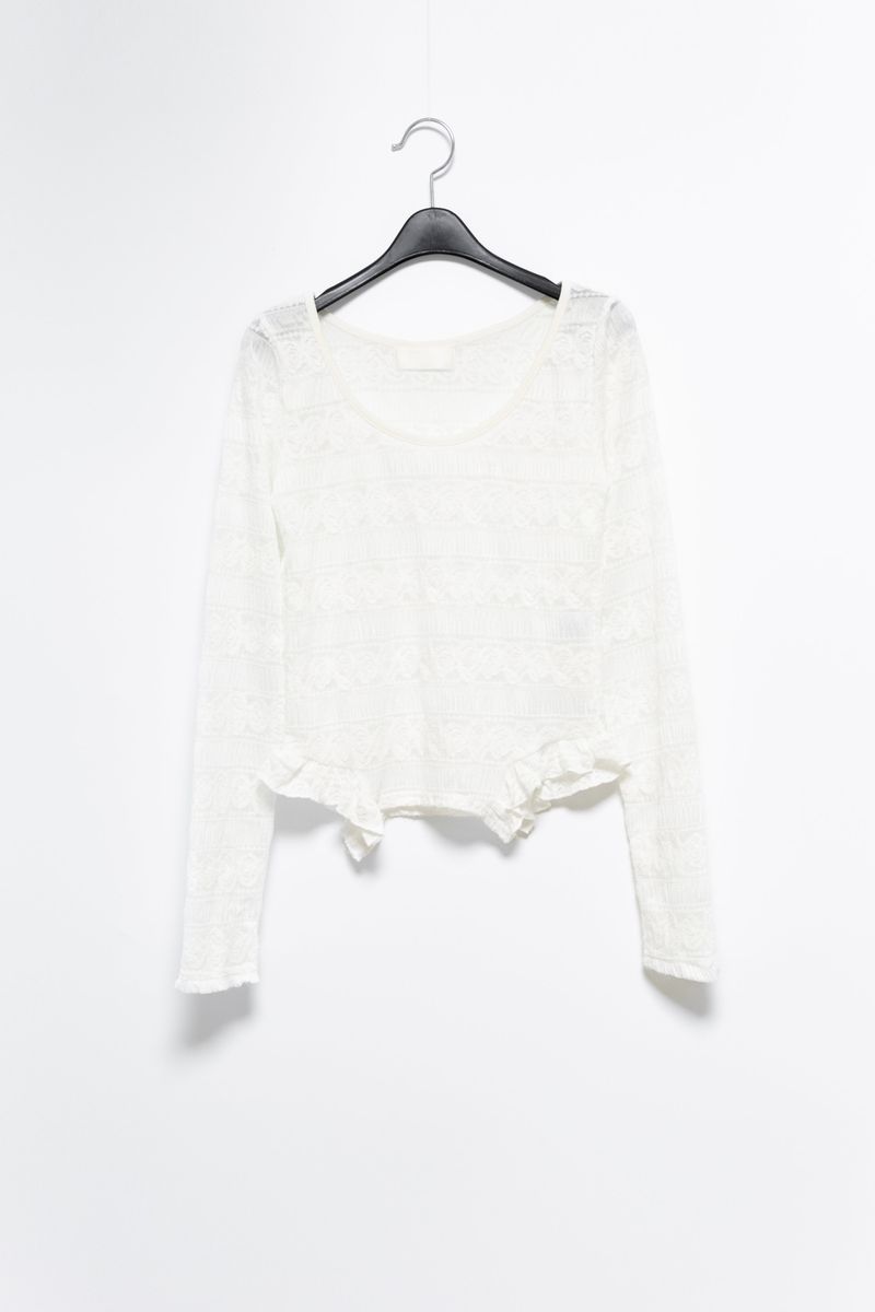 rose frill top(2colors)