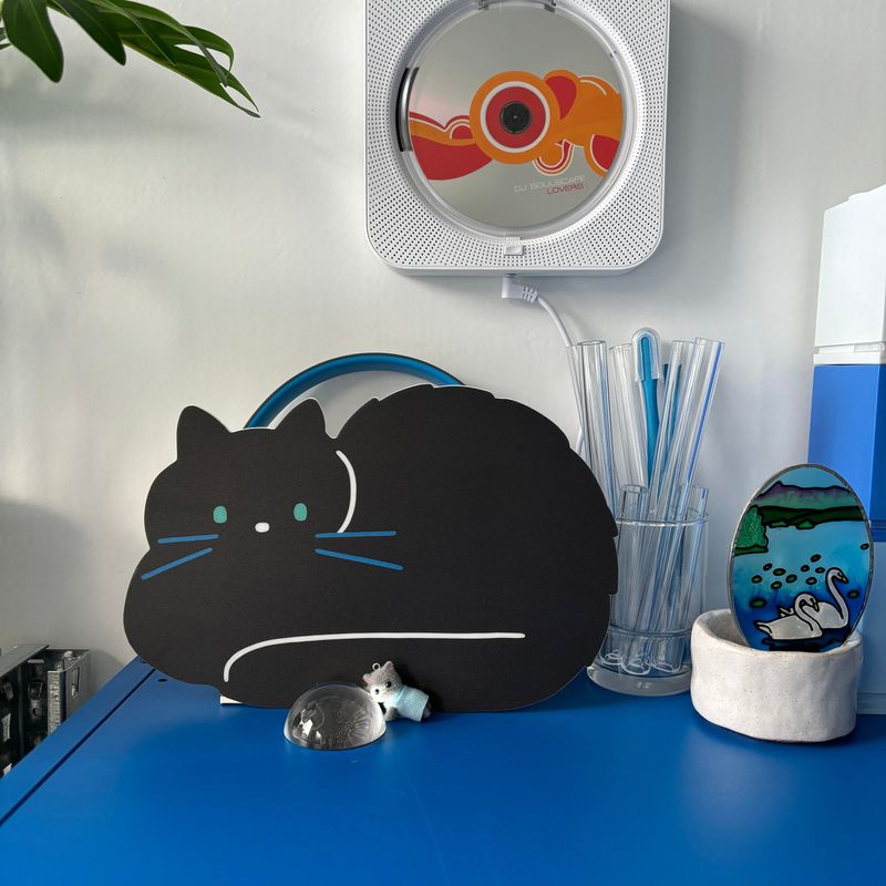 Mouse Pad black cat