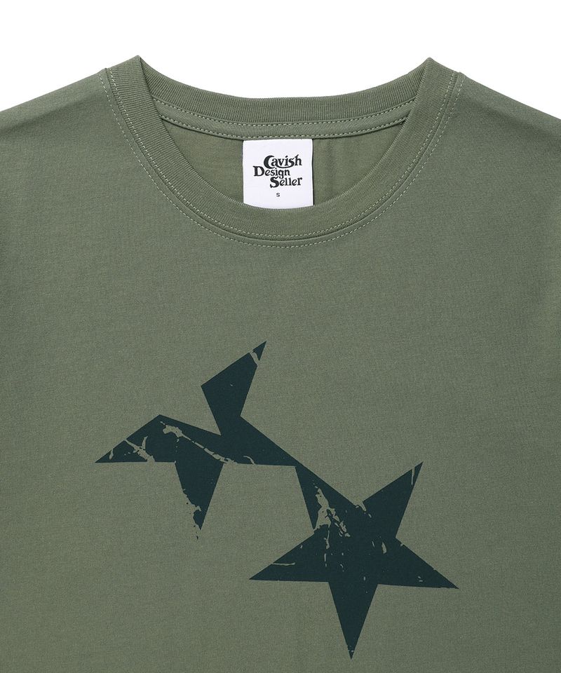 W TWIN STAR SS TEE KHAKI(CV2GMFT516A)