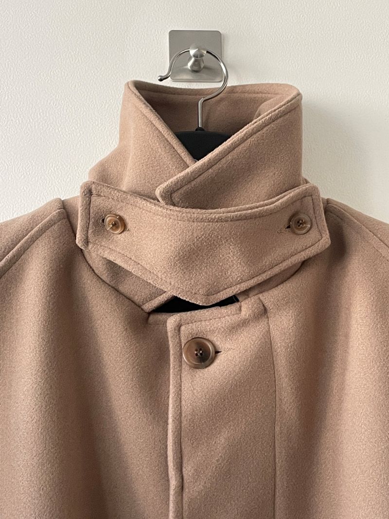 Constant high neck long coat
