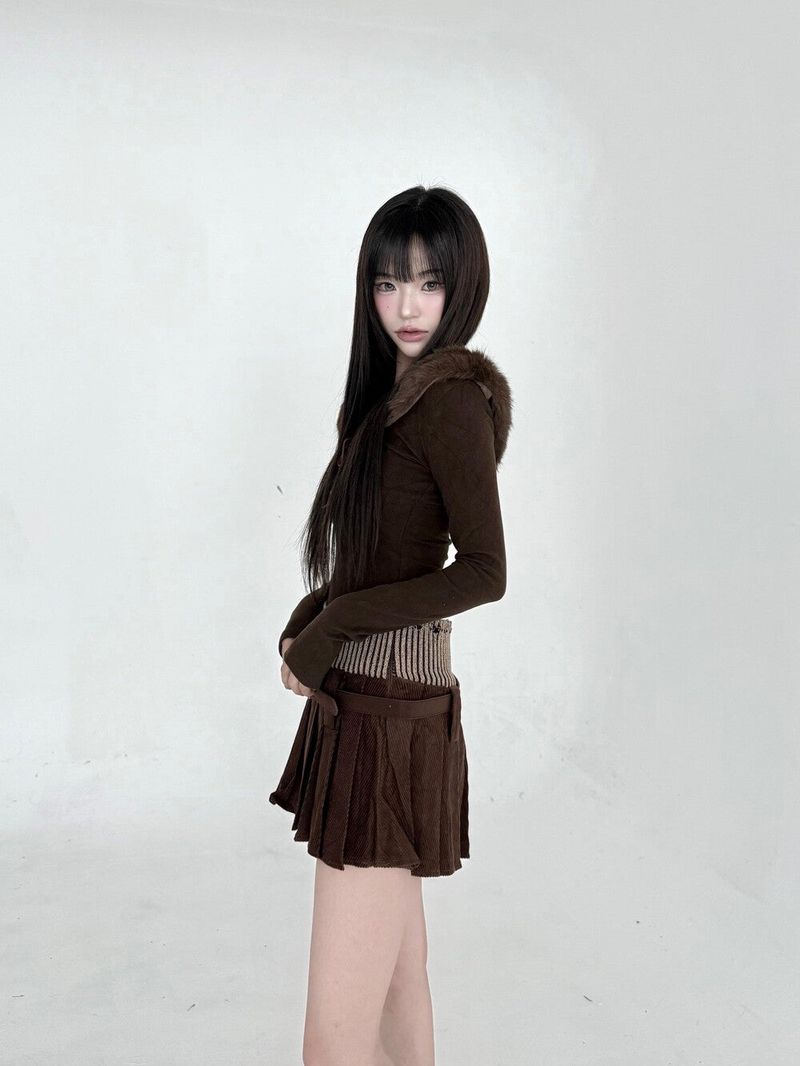 1548. Fur rope T (2color)