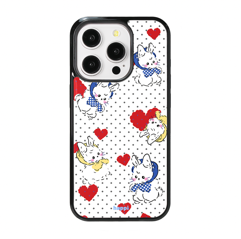 HAPPIMYMEMINE（ハッピーマイミーマイン）の「[MADE] ドットキティ スマホケース（スマホグッズ/小物）」