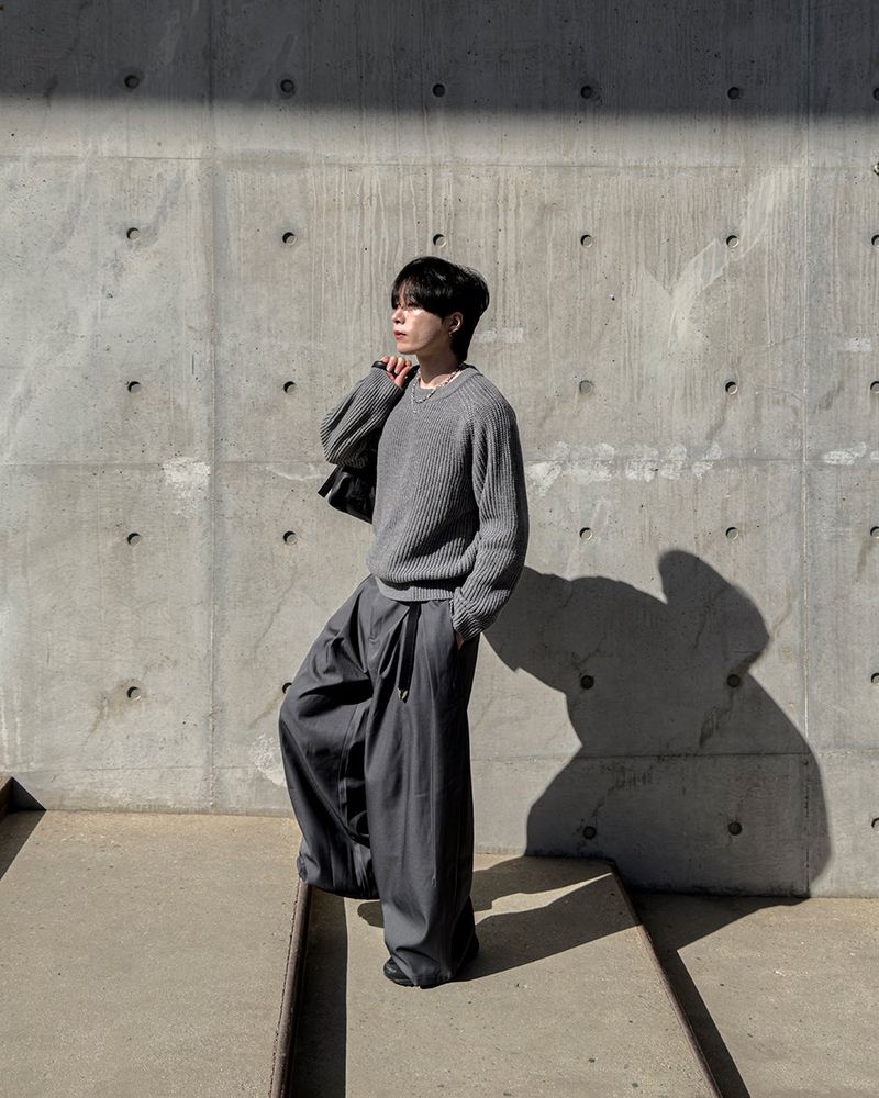 Hild Panel Cropped Hachi Knit