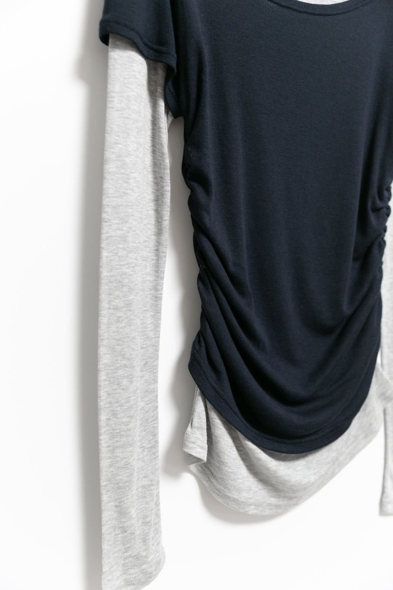 tencel color layered top(4colors)